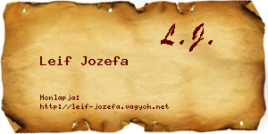 Leif Jozefa névjegykártya